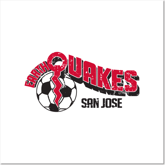 1977 San Jose Earthquakes Vintage Soccer Wall Art by ryanjaycruz